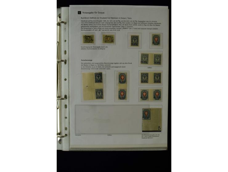 1918, interesting unused, mint never hinged and used collection including some covers, many better items like Mi.-No. 1-2 wit