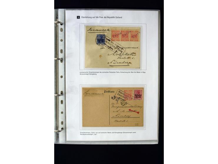 1918, interesting unused, mint never hinged and used collection including some covers, many better items like Mi.-No. 1-2 wit