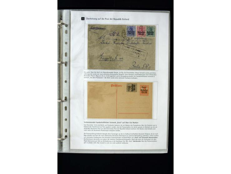 1918, interesting unused, mint never hinged and used collection including some covers, many better items like Mi.-No. 1-2 wit