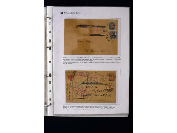 1918, interesting unused, mint never hinged and used collection including some covers, many better items like Mi.-No. 1-2 wit
