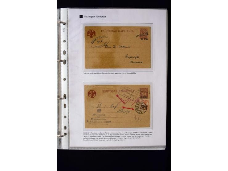 1918, interesting unused, mint never hinged and used collection including some covers, many better items like Mi.-No. 1-2 wit