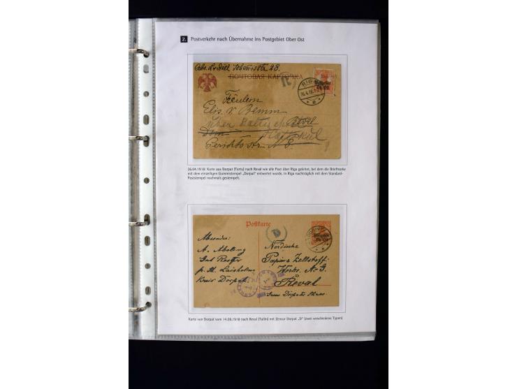 1918, interesting unused, mint never hinged and used collection including some covers, many better items like Mi.-No. 1-2 wit