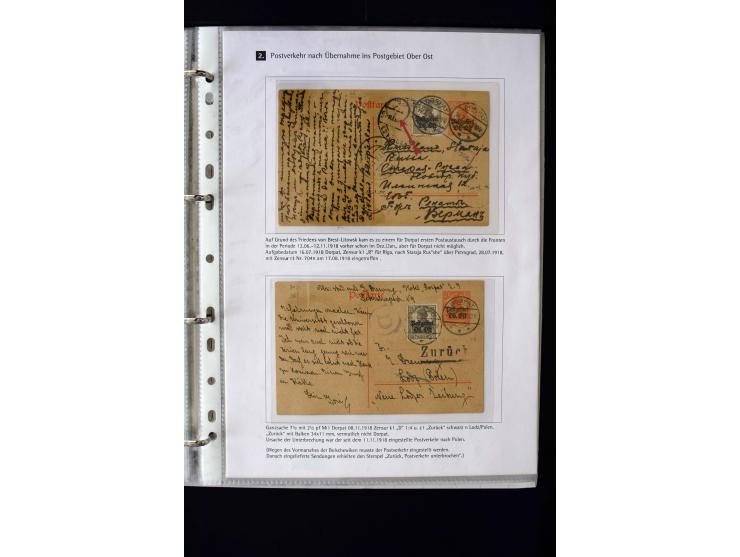 1918, interesting unused, mint never hinged and used collection including some covers, many better items like Mi.-No. 1-2 wit