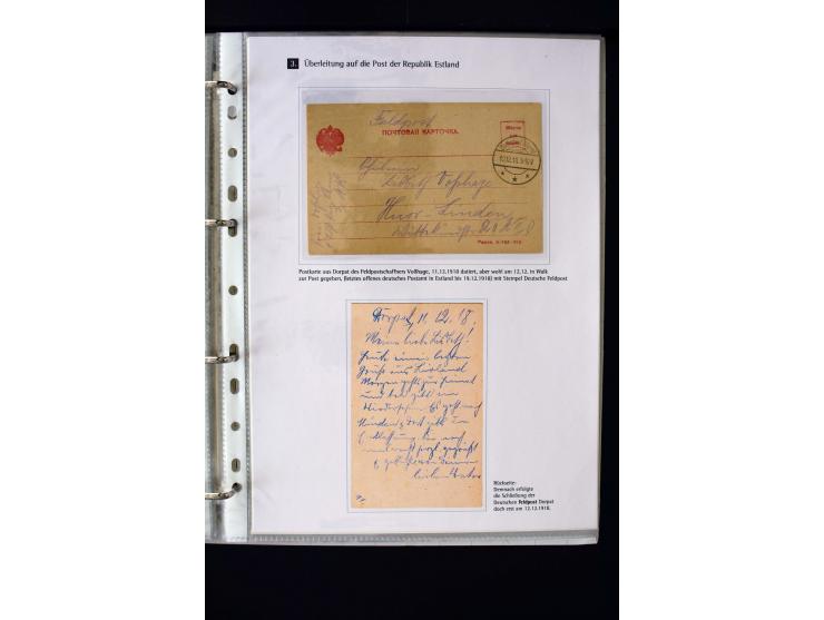 1918, interesting unused, mint never hinged and used collection including some covers, many better items like Mi.-No. 1-2 wit