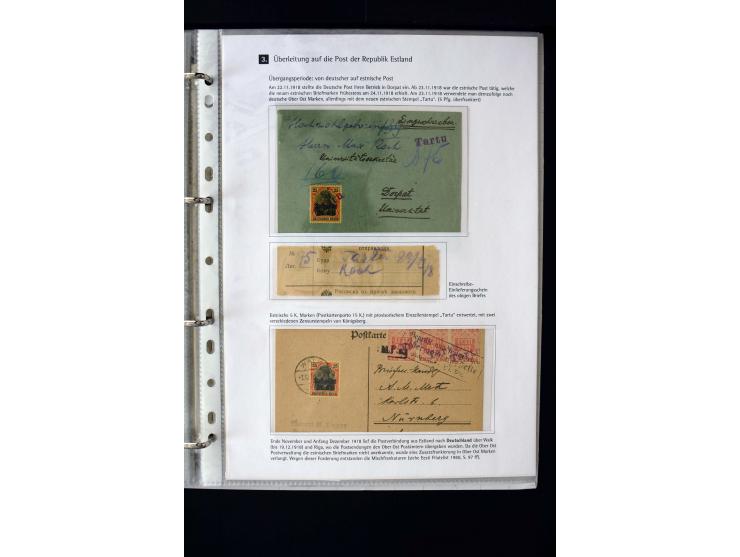 1918, interesting unused, mint never hinged and used collection including some covers, many better items like Mi.-No. 1-2 wit