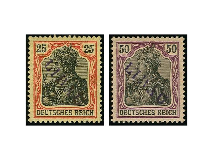 25-50 pfg., unused, 50 pfg. with large part original gum, fine, scarce, signed Kosack and Schlegel BPP with certificate