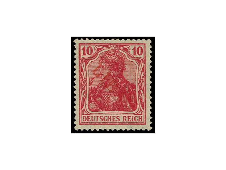 10 pfg. with red overprint, without gum, washed, a very rare stamp, only a handful known, signed with certificate Hochstädter