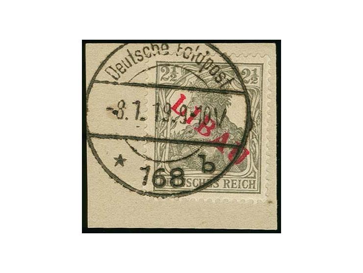 2½ pfg. tied by clear cds. to piece, fine, signed Kosack