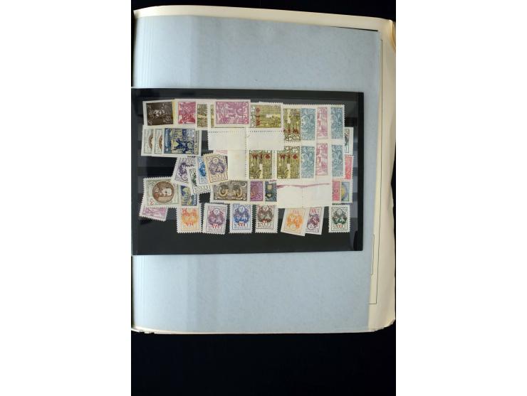 CENTRAL LITHUANIA: 1920/22, unused collection with a wide array of proofs, overprint varieties, printers waste etc., all desc