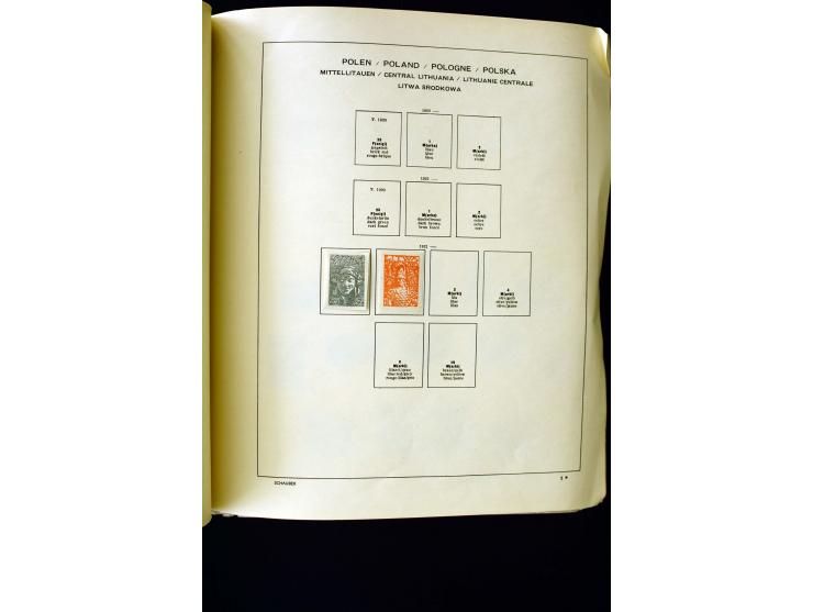 CENTRAL LITHUANIA: 1920/22, unused collection with a wide array of proofs, overprint varieties, printers waste etc., all desc