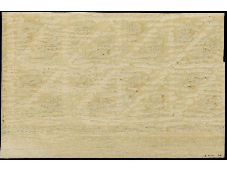 5m. as block of 16 from the lower right sheet corner, mint never hinged, fine, signed Mikulski with certificate