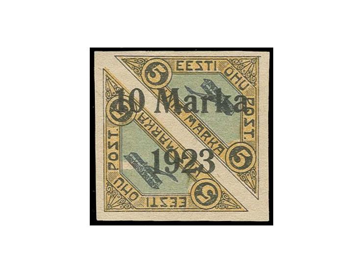 10 m. unused, fine, very rare with less than 20 copies known, signed Nemvalz and certificate Löbbering BPP