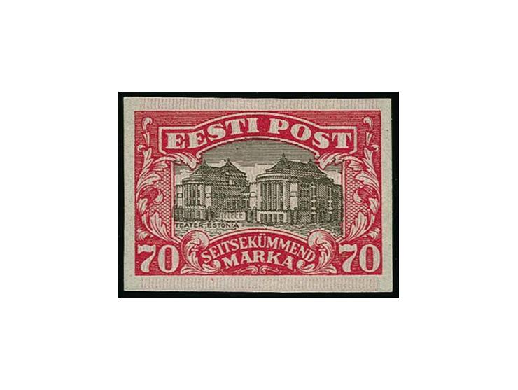 70 m. pink/black as imperforated proof, unused, fine