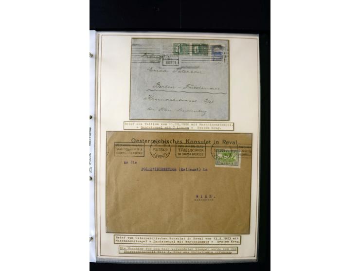 1918/27, interesting used and unused collection with some cards and covers, strong section flower design with colours, gutter