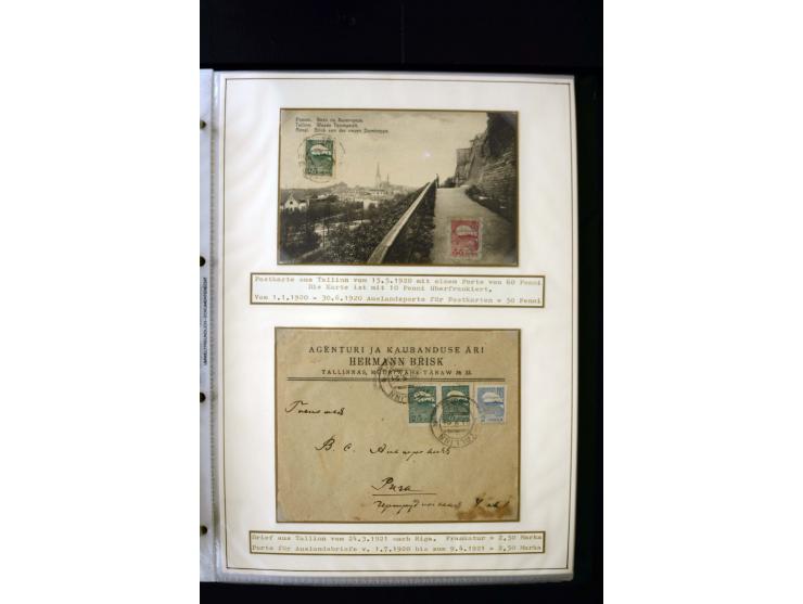 1918/27, interesting used and unused collection with some cards and covers, strong section flower design with colours, gutter