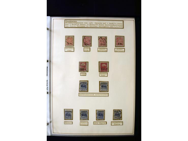 1918/27, interesting used and unused collection with some cards and covers, strong section flower design with colours, gutter