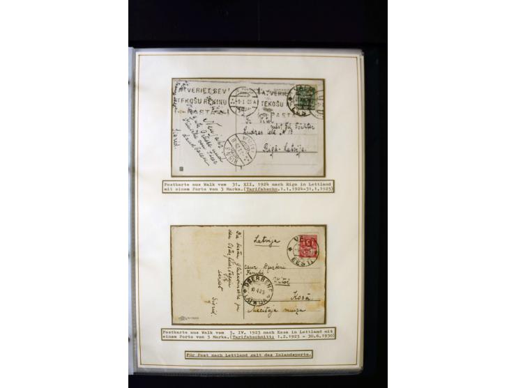 1918/27, interesting used and unused collection with some cards and covers, strong section flower design with colours, gutter