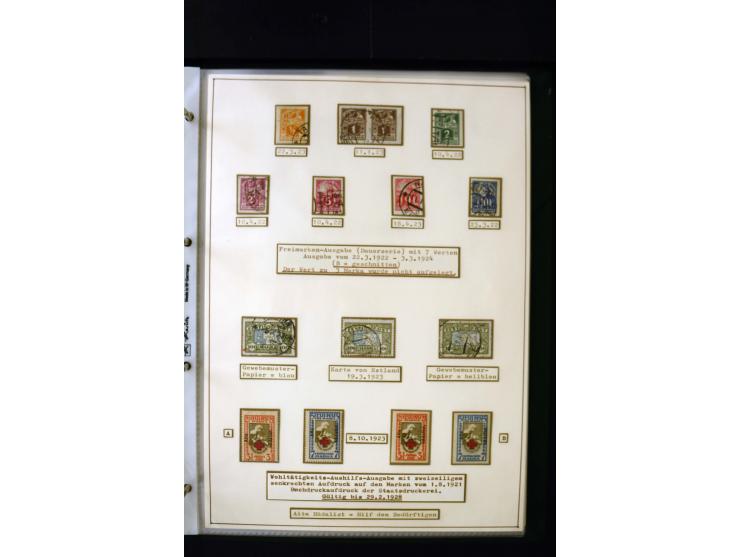 1918/27, interesting used and unused collection with some cards and covers, strong section flower design with colours, gutter