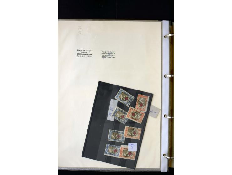 1918/27, interesting used and unused collection with some cards and covers, strong section flower design with colours, gutter