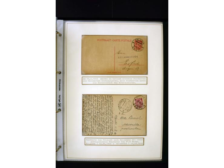 1918/27, interesting used and unused collection with some cards and covers, strong section flower design with colours, gutter