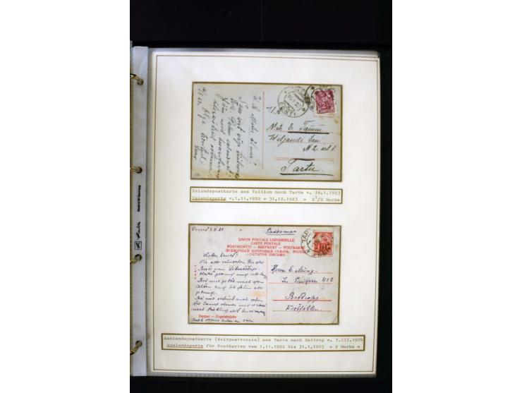 1918/27, interesting used and unused collection with some cards and covers, strong section flower design with colours, gutter