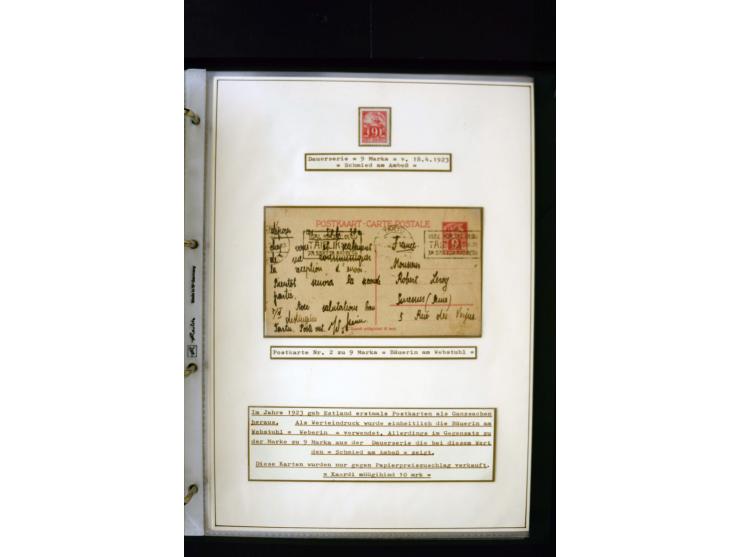 1918/27, interesting used and unused collection with some cards and covers, strong section flower design with colours, gutter