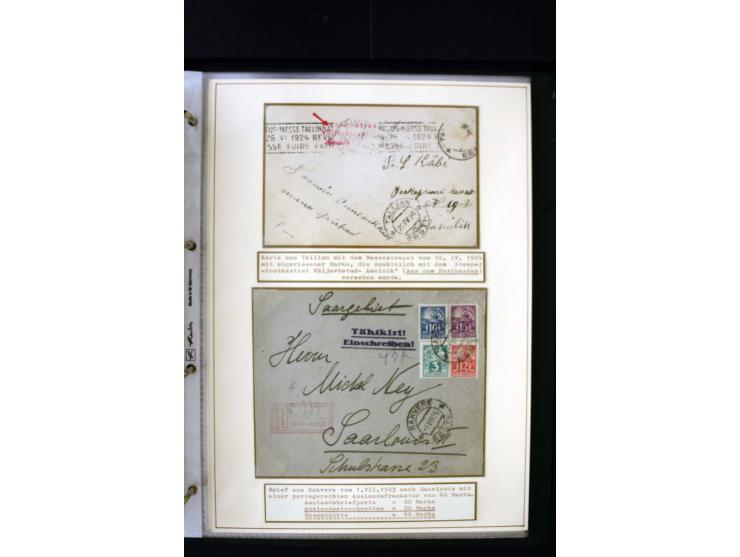 1918/27, interesting used and unused collection with some cards and covers, strong section flower design with colours, gutter