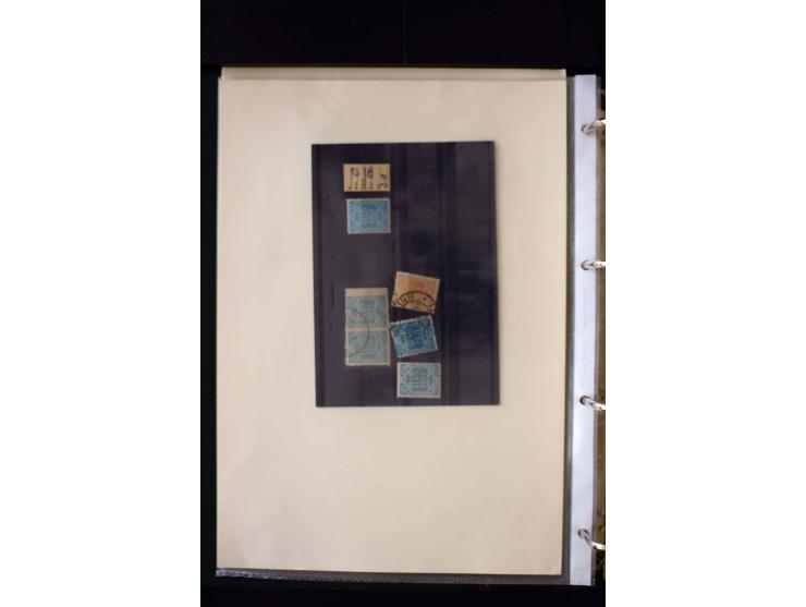 1918/27, interesting used and unused collection with some cards and covers, strong section flower design with colours, gutter