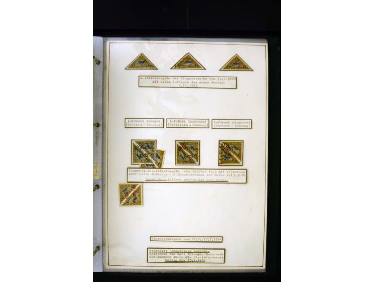 1918/27, interesting used and unused collection with some cards and covers, strong section flower design with colours, gutter