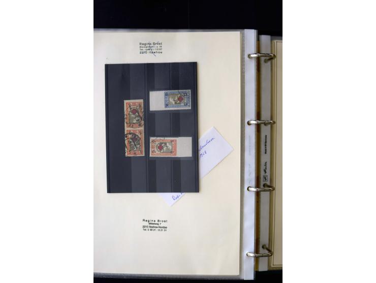 1918/27, interesting used and unused collection with some cards and covers, strong section flower design with colours, gutter