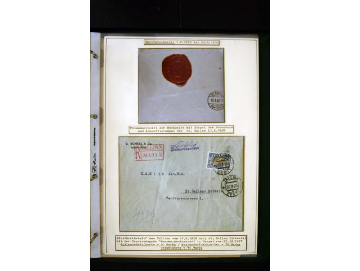 1918/27, interesting used and unused collection with some cards and covers, strong section flower design with colours, gutter