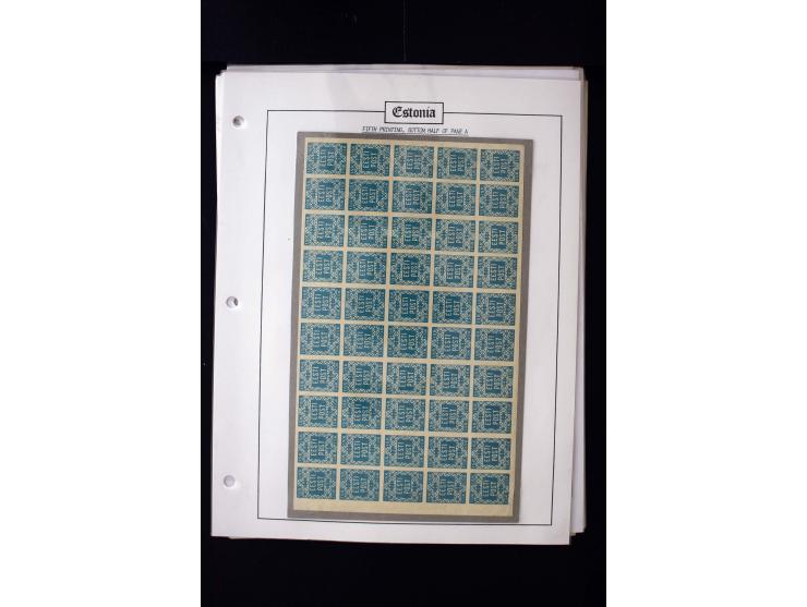 1918/27, interesting used and unused collection with some cards and covers, strong section flower design with colours, gutter