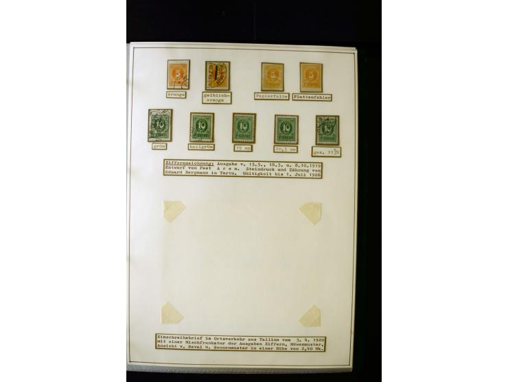 1918/27, interesting used and unused collection with some cards and covers, strong section flower design with colours, gutter