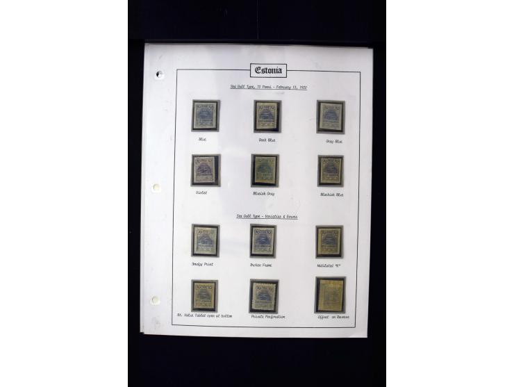 1918/27, interesting used and unused collection with some cards and covers, strong section flower design with colours, gutter