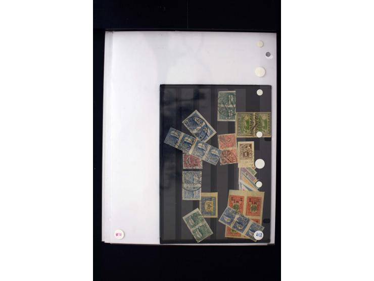 1918/27, interesting used and unused collection with some cards and covers, strong section flower design with colours, gutter