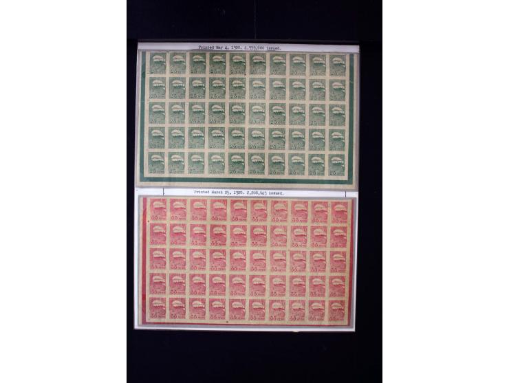1918/27, interesting used and unused collection with some cards and covers, strong section flower design with colours, gutter