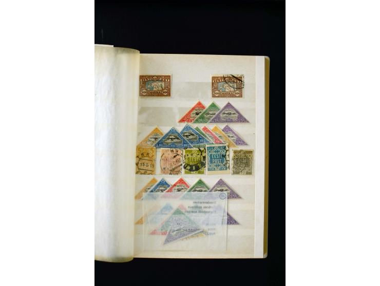 1918/27, interesting used and unused collection with some cards and covers, strong section flower design with colours, gutter