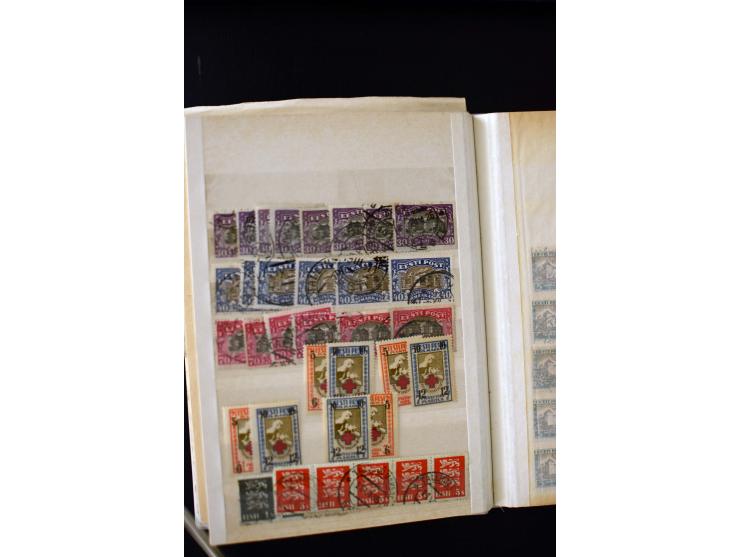 1918/27, interesting used and unused collection with some cards and covers, strong section flower design with colours, gutter