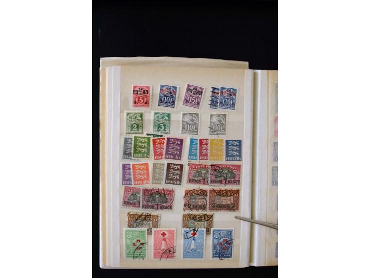 1918/27, interesting used and unused collection with some cards and covers, strong section flower design with colours, gutter