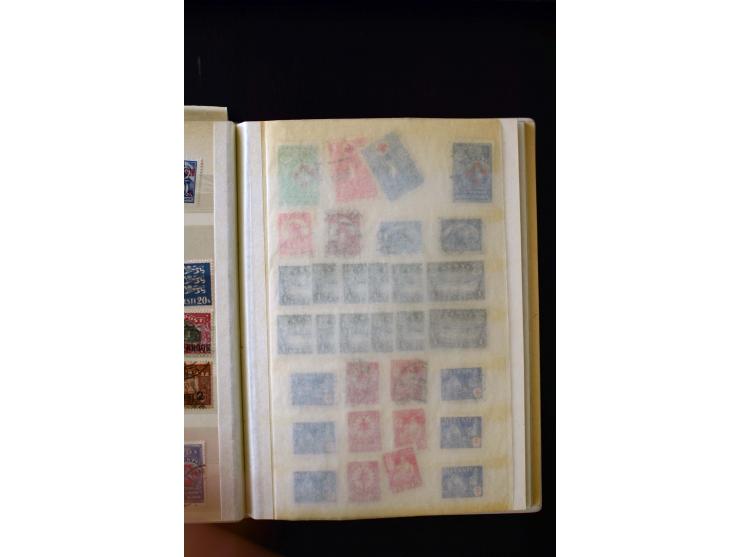 1918/27, interesting used and unused collection with some cards and covers, strong section flower design with colours, gutter