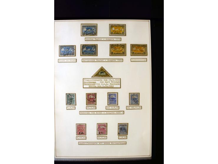 1918/27, interesting used and unused collection with some cards and covers, strong section flower design with colours, gutter