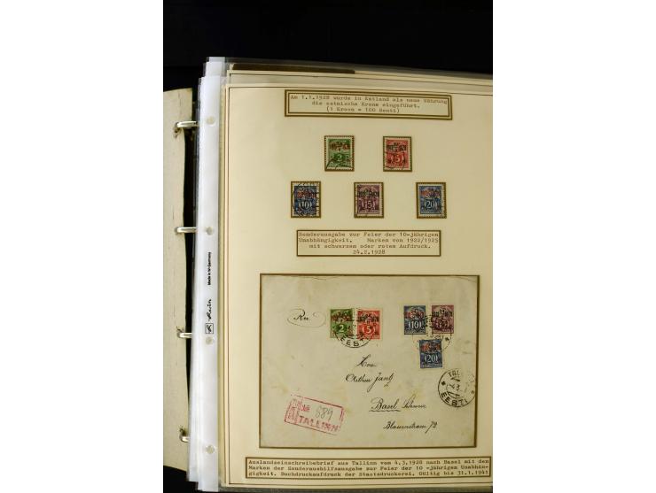 1928/40, interesting unused and used collection containing more than 100 cards and covers, better sets, multiples, colour- an