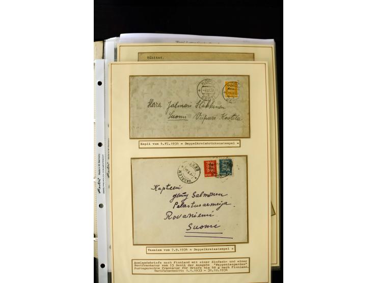 1928/40, interesting unused and used collection containing more than 100 cards and covers, better sets, multiples, colour- an
