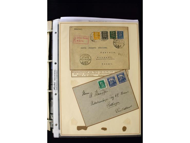 1928/40, interesting unused and used collection containing more than 100 cards and covers, better sets, multiples, colour- an