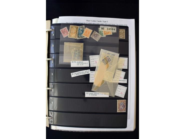 1928/40, interesting unused and used collection containing more than 100 cards and covers, better sets, multiples, colour- an