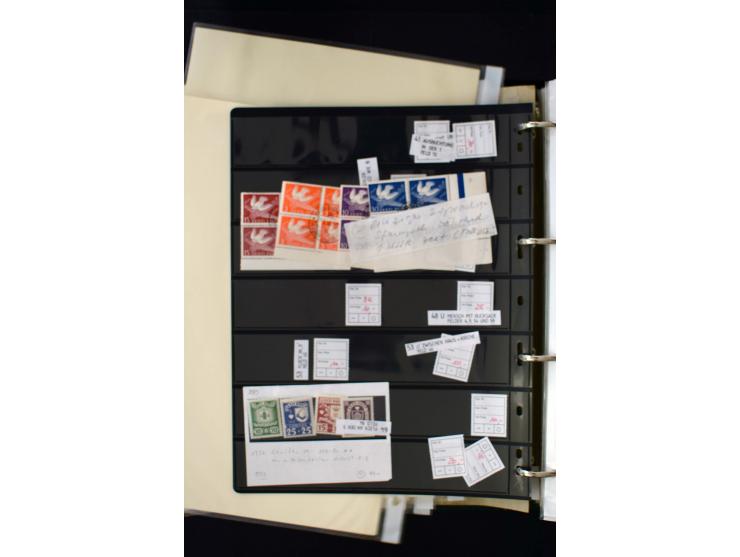 1928/40, interesting unused and used collection containing more than 100 cards and covers, better sets, multiples, colour- an