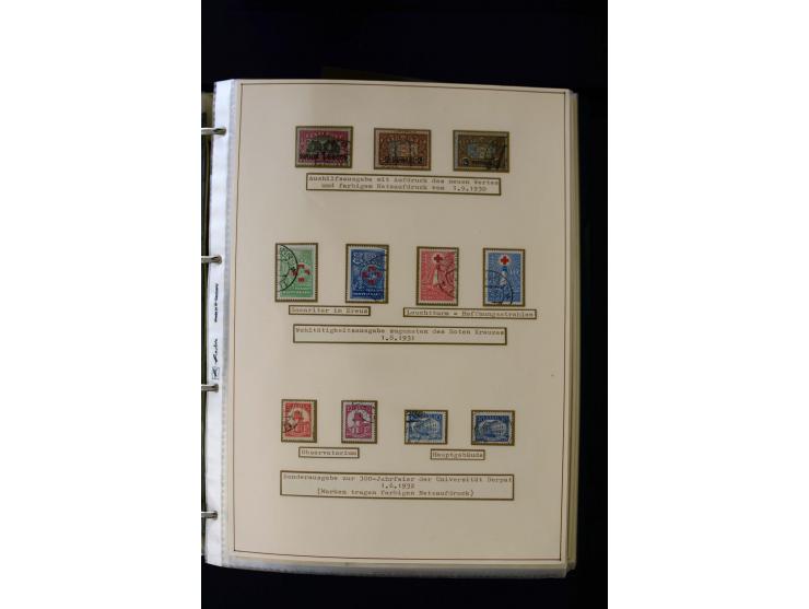 1928/40, interesting unused and used collection containing more than 100 cards and covers, better sets, multiples, colour- an
