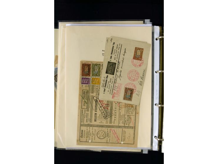 1928/40, interesting unused and used collection containing more than 100 cards and covers, better sets, multiples, colour- an