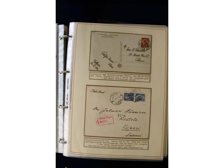 1928/40, interesting unused and used collection containing more than 100 cards and covers, better sets, multiples, colour- an