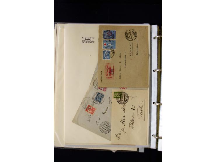 1928/40, interesting unused and used collection containing more than 100 cards and covers, better sets, multiples, colour- an